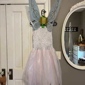 Tinkerbell adult costume (wings, dress, headband, shoes all included)